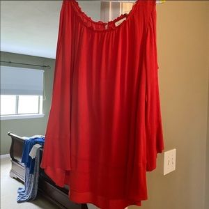 Ladies red blouse